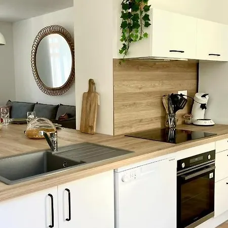 Chez Clement Et Mathilde - Rdc Hyper Centre Equipe - Avec Exterieur شقة